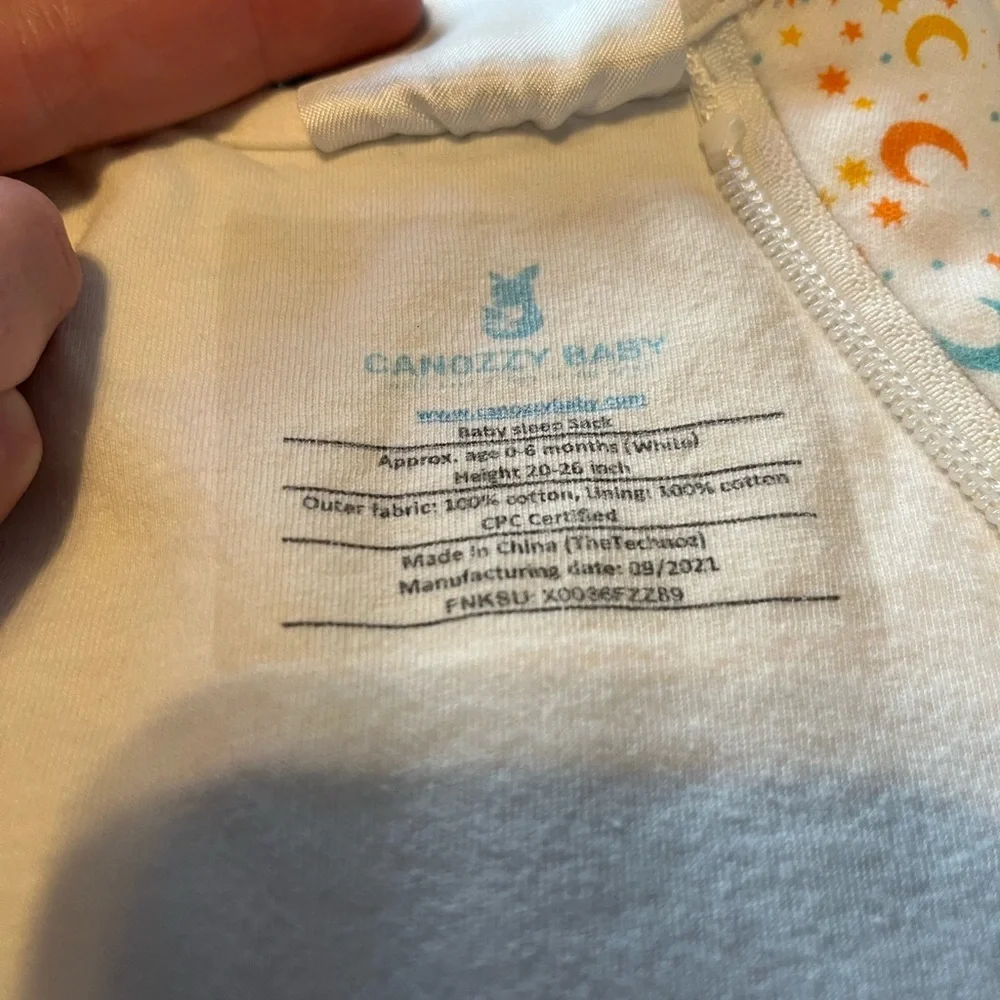 Baby Sleep Sack and Baby Bib with 100% Cotton Material 0-6 months - Picture 7 of 7
